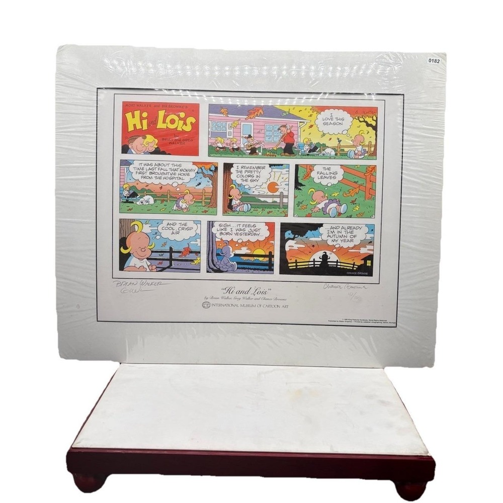 Stabur Hi and Lois Lithograph OS Multi New Signed‎ Limited Edition 42/100